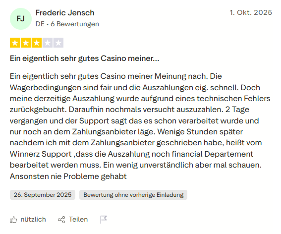 Trustpilot Review - Bestes Online Casino